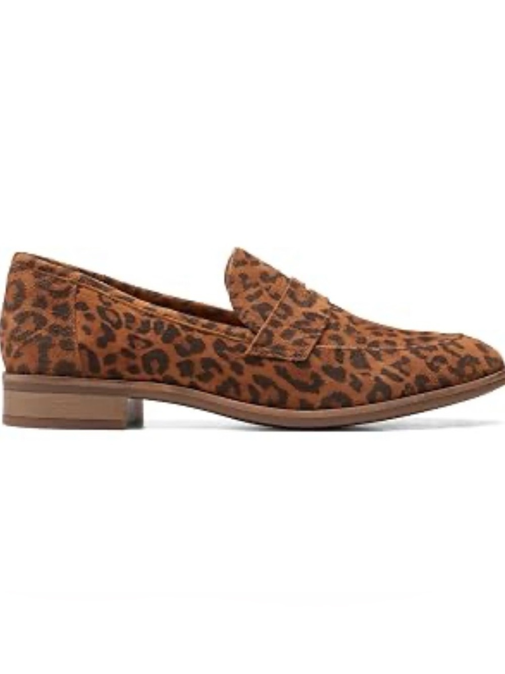Clarks Trish Rose Loafer Leopard Print Suede Sz 6.5 Ultimate Comfort New w/o Tag - Picture 2 of 12